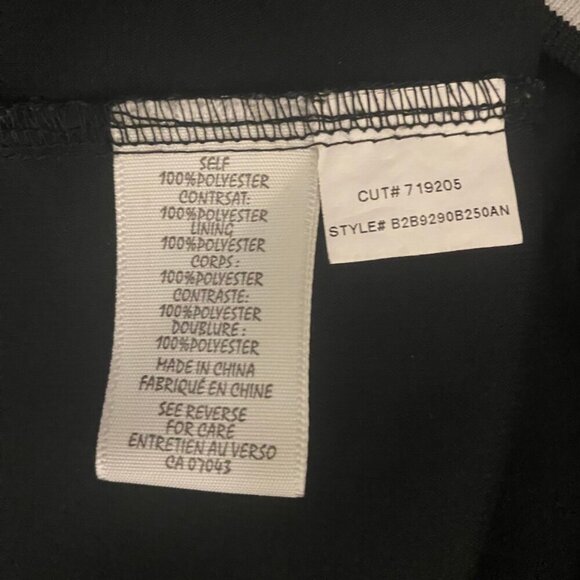 Adiva Black Jacquard Textured Short Sleeve Top – Size S - Picture 7 of 7